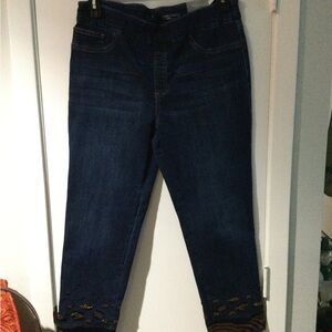 Women's leopard detail Jeans